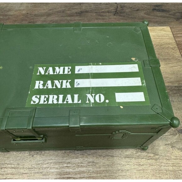Vintage GI Joe Army Footlocker Storage Box With Rope Handles 1997 - Picture 9 of 9